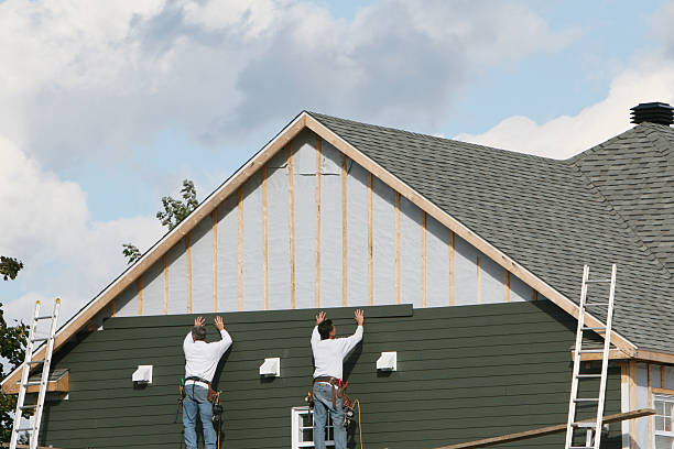 Professional Storm Damage Siding Repair technician working in Petersburg, WV
